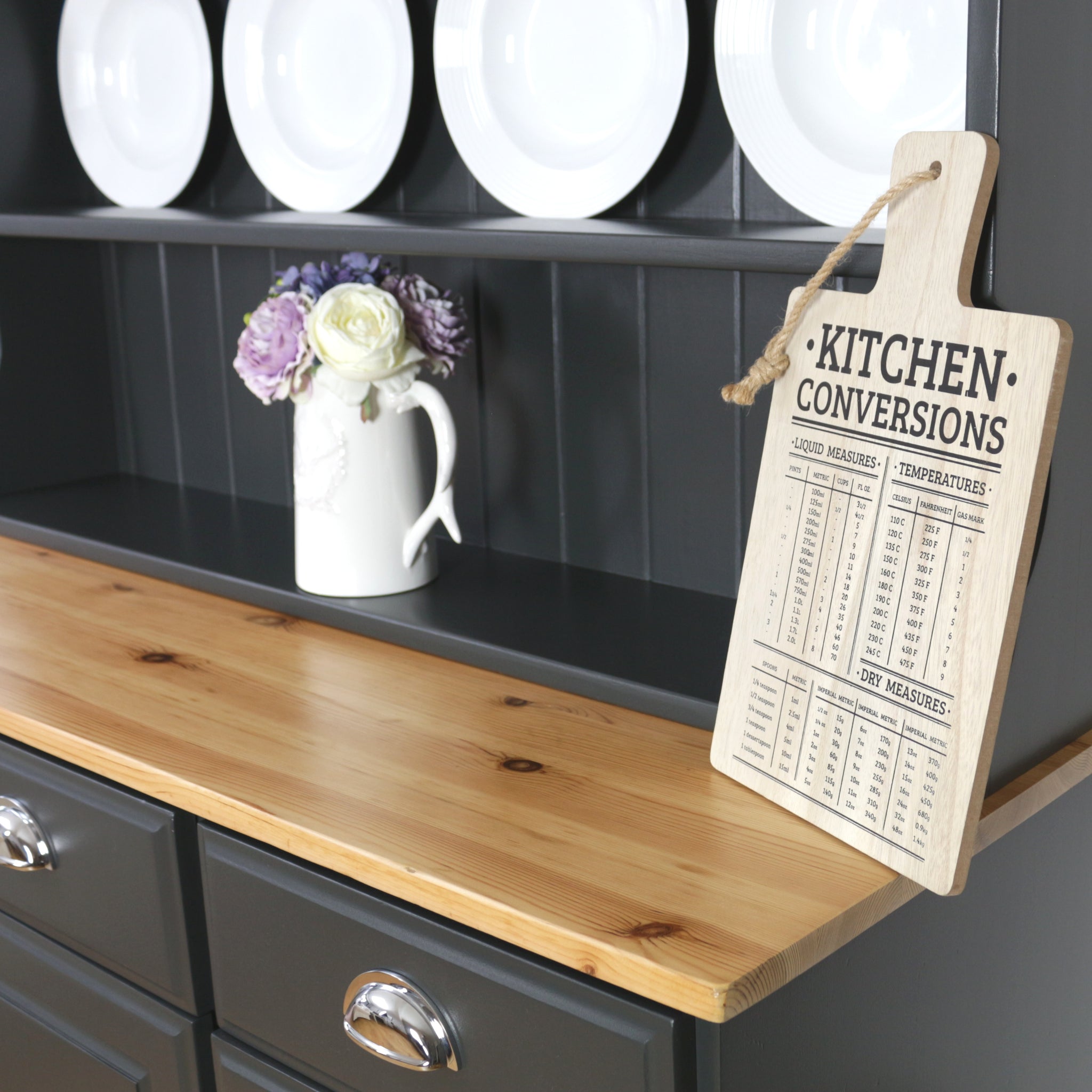 dark grey welsh dresser Old charm Welsh dresser in grey Upcite
