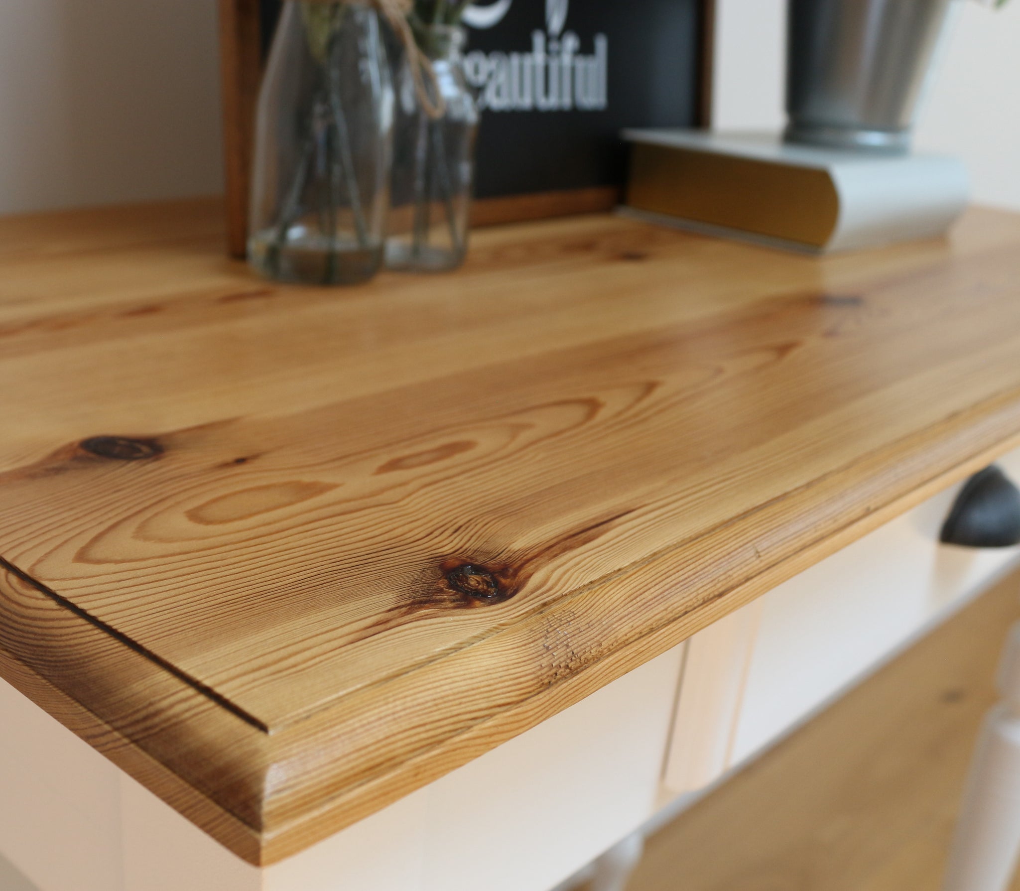 White Pine Side Table Entry Table Console Table