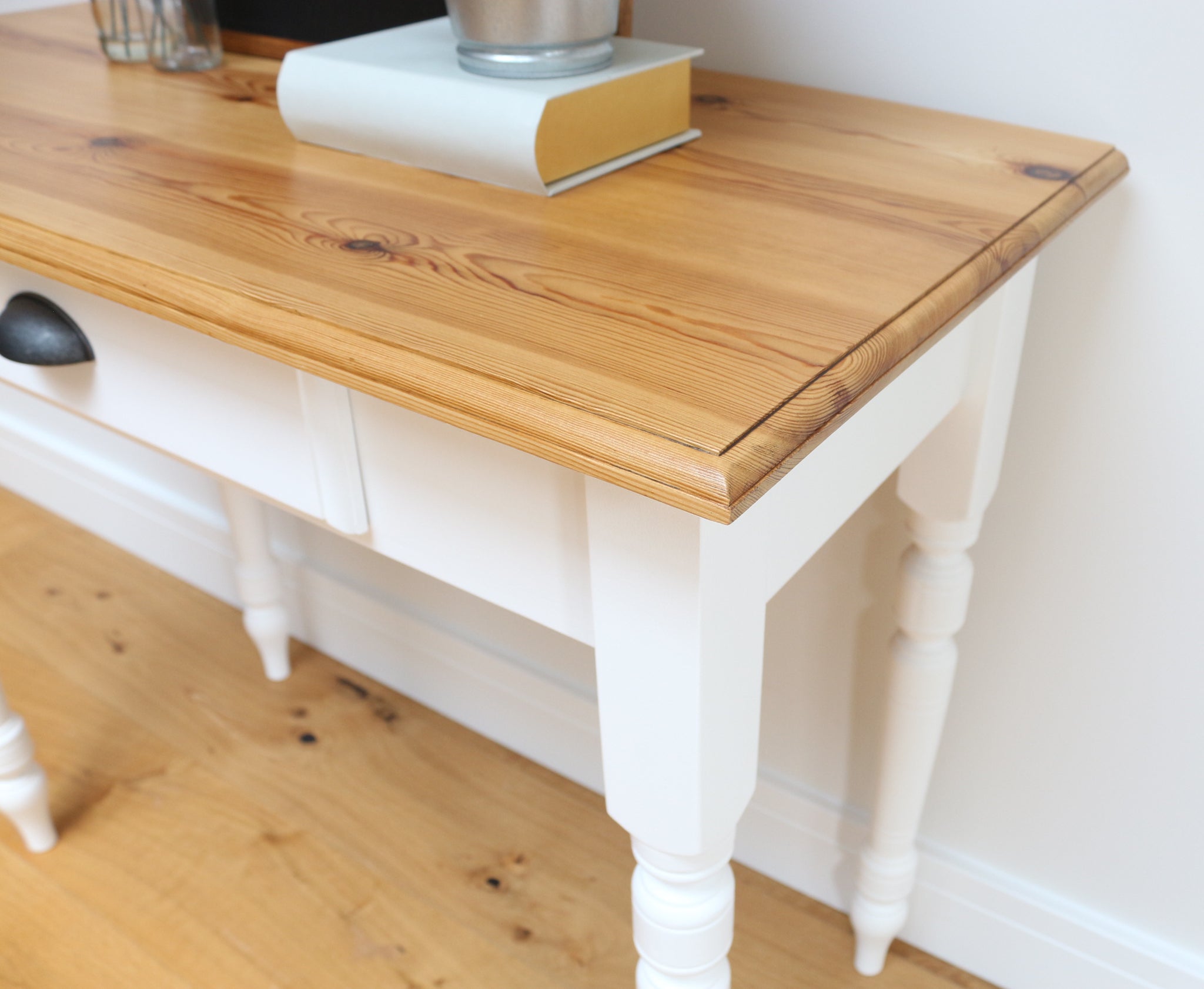 White Pine Side Table Entry Table Console Table